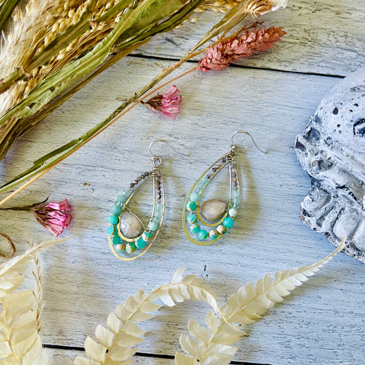 Handmade Morning Dew Drop Earrings by Art by Any Means