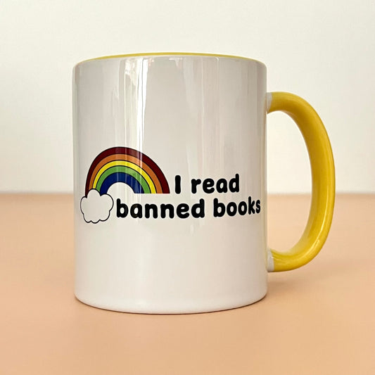 11oz I Read Banned Books (Rainbow) Mug