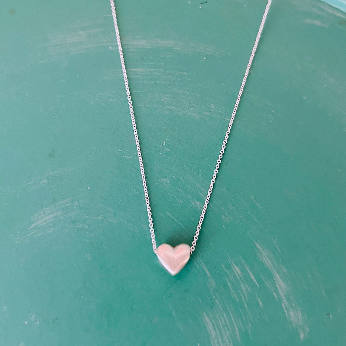 Handmade Puffy Heart Necklace