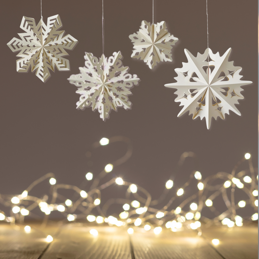 Hanging Paper Snowflake Large