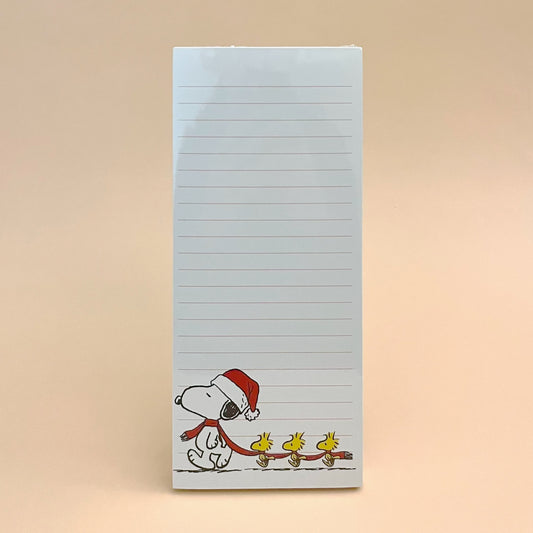 Peanuts Train Holiday Magnetic Notepad