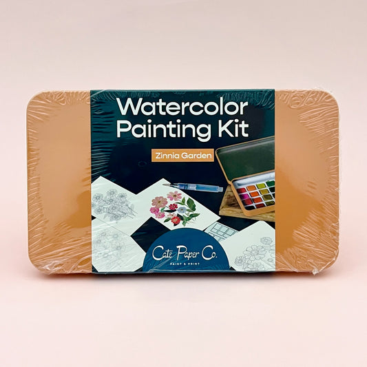 Zinnia Garden Watercolor Painting Kit
