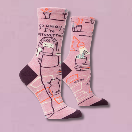 Go Away Introverting Women’s Crew Socks