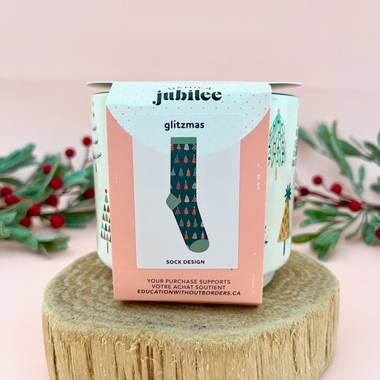 Glitzmas Christmas Mug and Socks Set