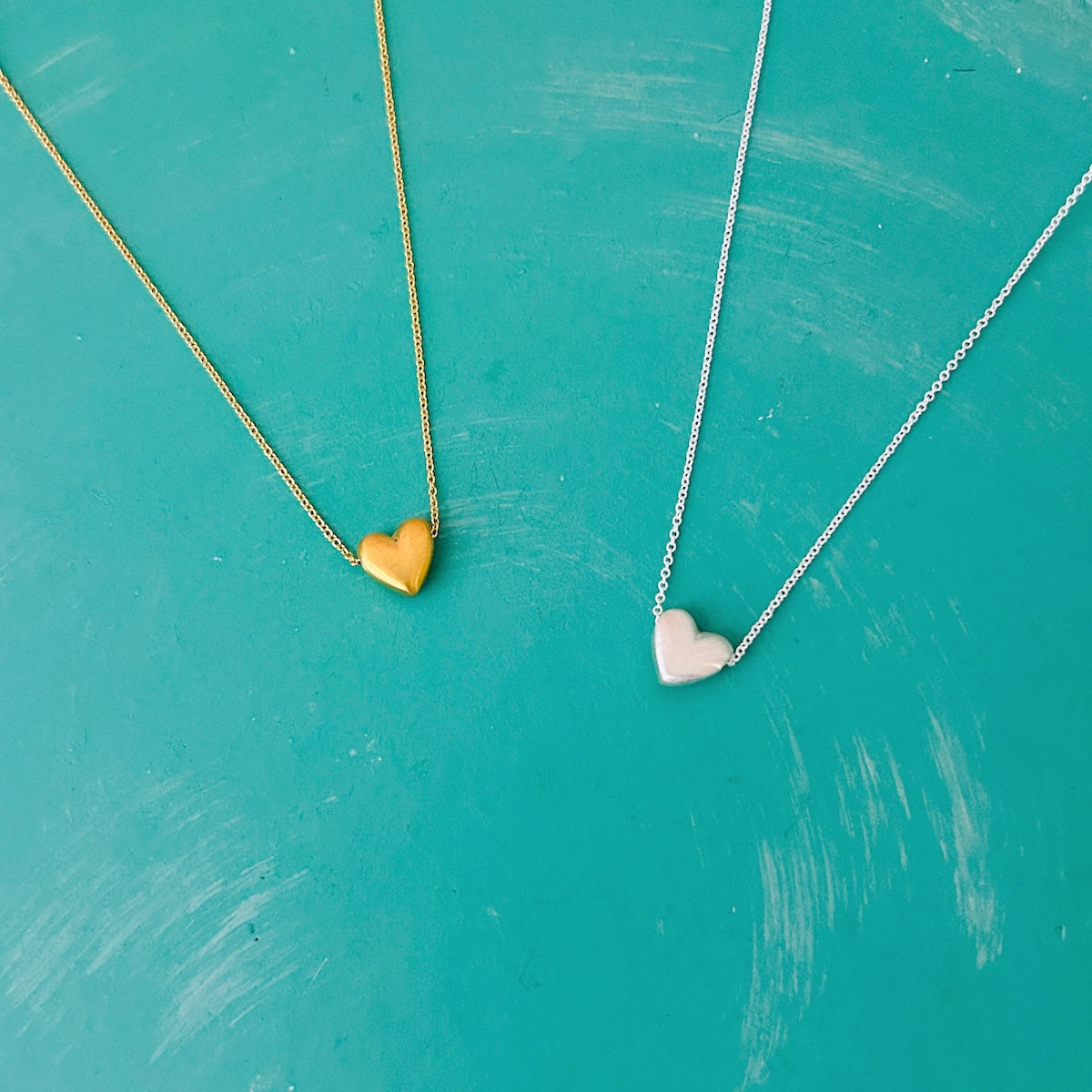Handmade Puffy Heart Necklace