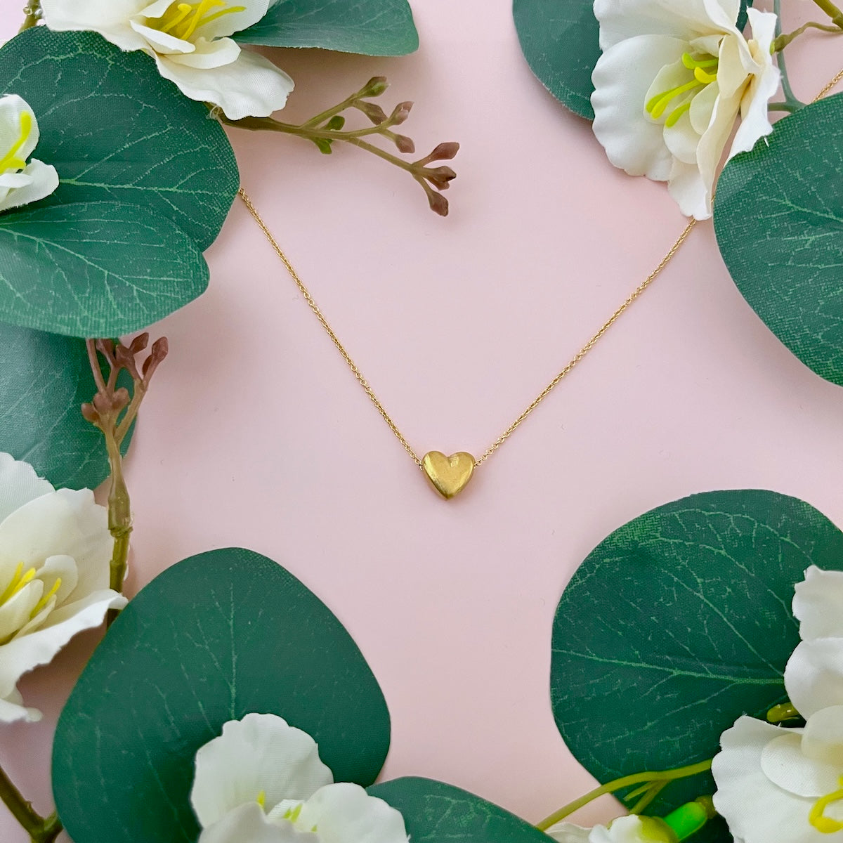 Handmade Puffy Heart Necklace