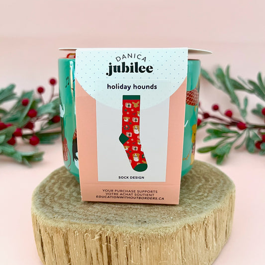 Holiday Hounds Mug and Socks Set