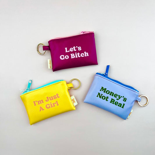 Colorblock Penny Key Ring