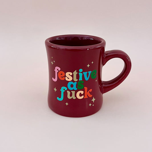 TOOT Holiday Diner Mug Festive as Fuck