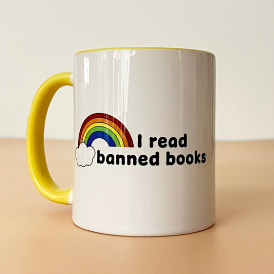 11oz I Read Banned Books (Rainbow) Mug
